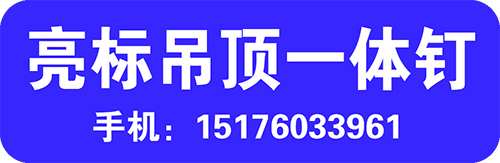 亮标吊顶神器  一体钉